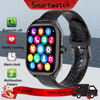 2025 Smartwacth Men 1.73” Inch Display Fitness Bluetooth Call Health Tracking Custom Photo Smart Bracelet Wacth GTS4 Fashion New