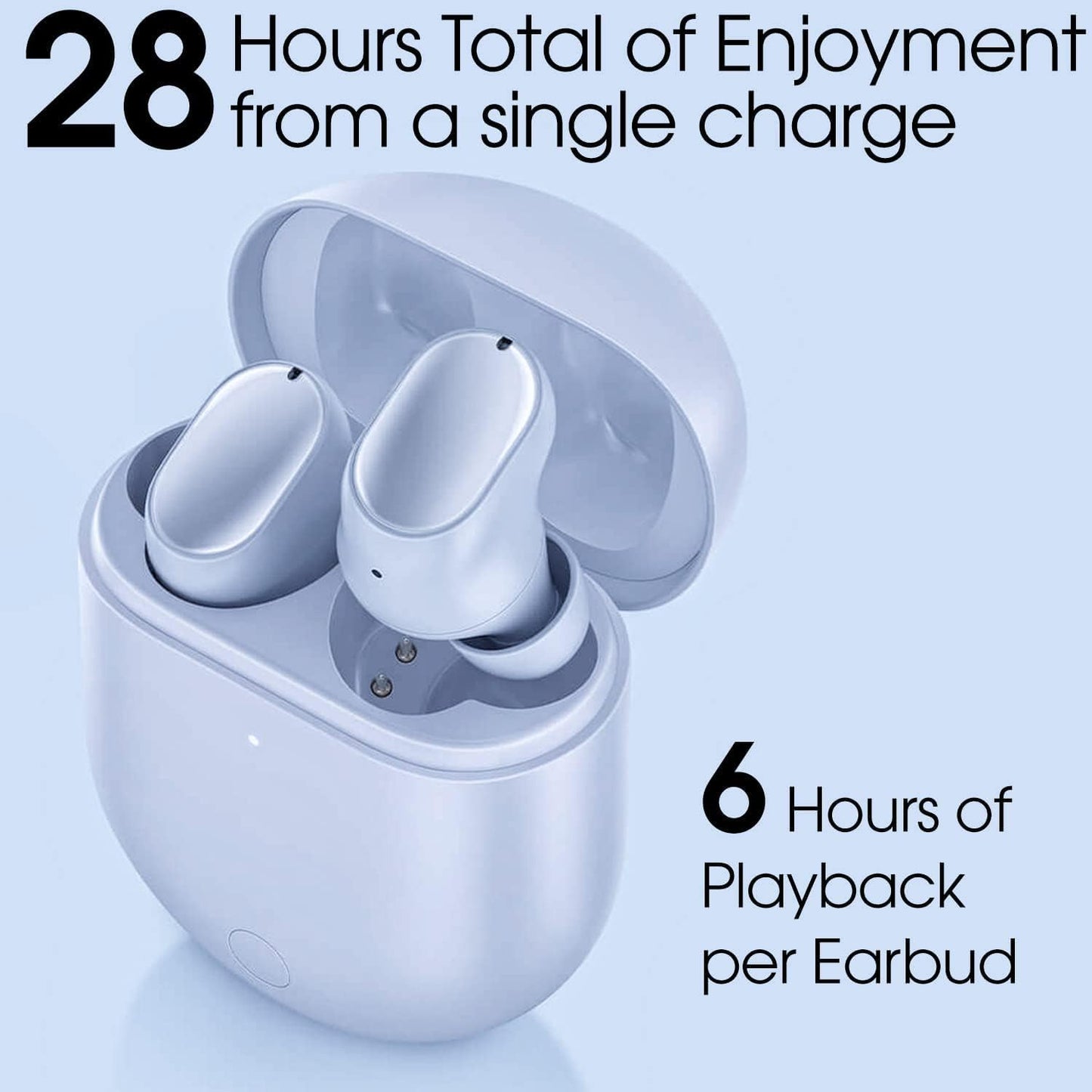 New 2021 Redmi Buds 3 Pro Airdots In-Ear Earbuds, 35Db Smart Noise Cancellation, Dual-Device Connectivity, Wireless Charging, 28Hour Battery, Dual Transparency Mode, Bluetooth 5.2, Glacier Gray