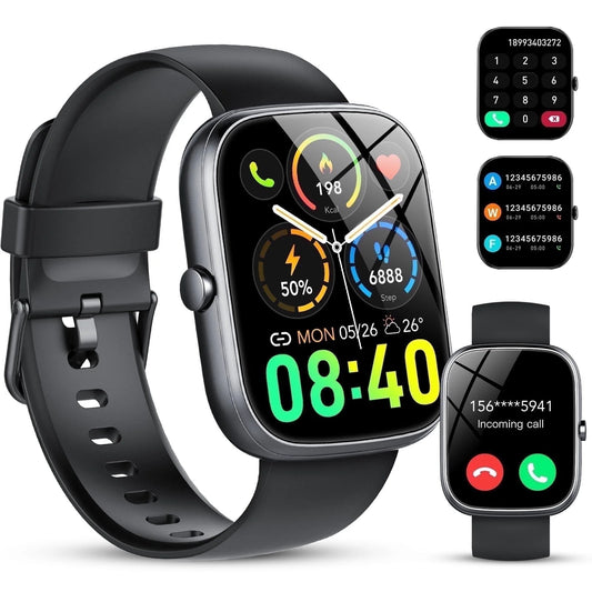 2025 NEW 1.91''HD Screen Smart Watch for Android and Iphone,Answer/Make Calls/100 Sports Modes/Message Reminder,Ip68 Waterproof Outdoor Fitness Tracker Women Men,（Perfect for Holiday Gifts）